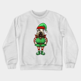 Wheaten Terrier Christmas Elf Crewneck Sweatshirt